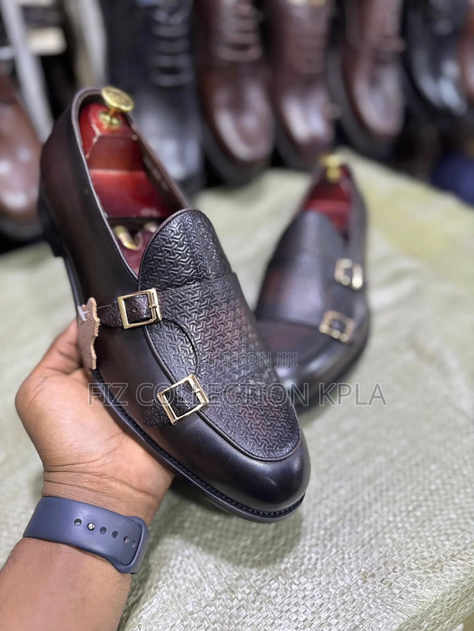 Coffee Crown Buckle Loafer