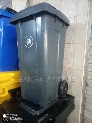 Heavy-Duty Plastic Wheelie Binwith a 120-Liter or 240-Liter Capacity,