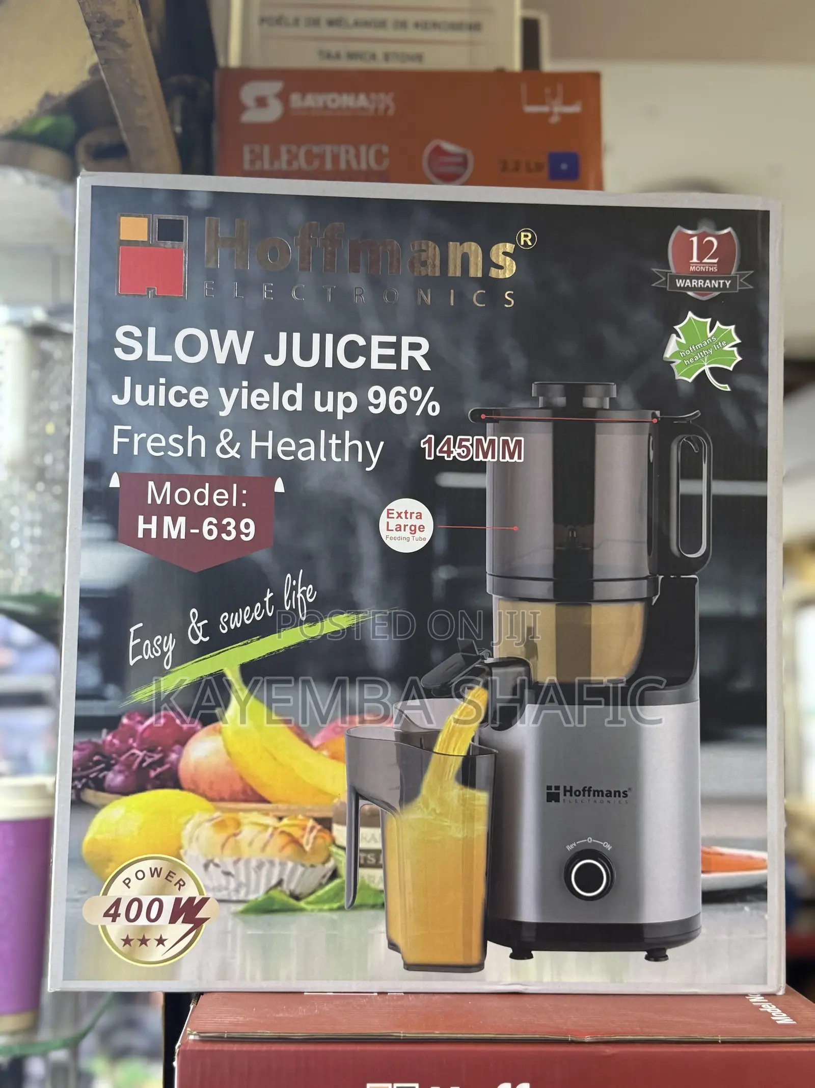 Hoffmans 400w Slow Juicer (Hm-639) - Brand New