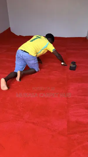 Trending Soft Red Galaxy Carpet on Sale