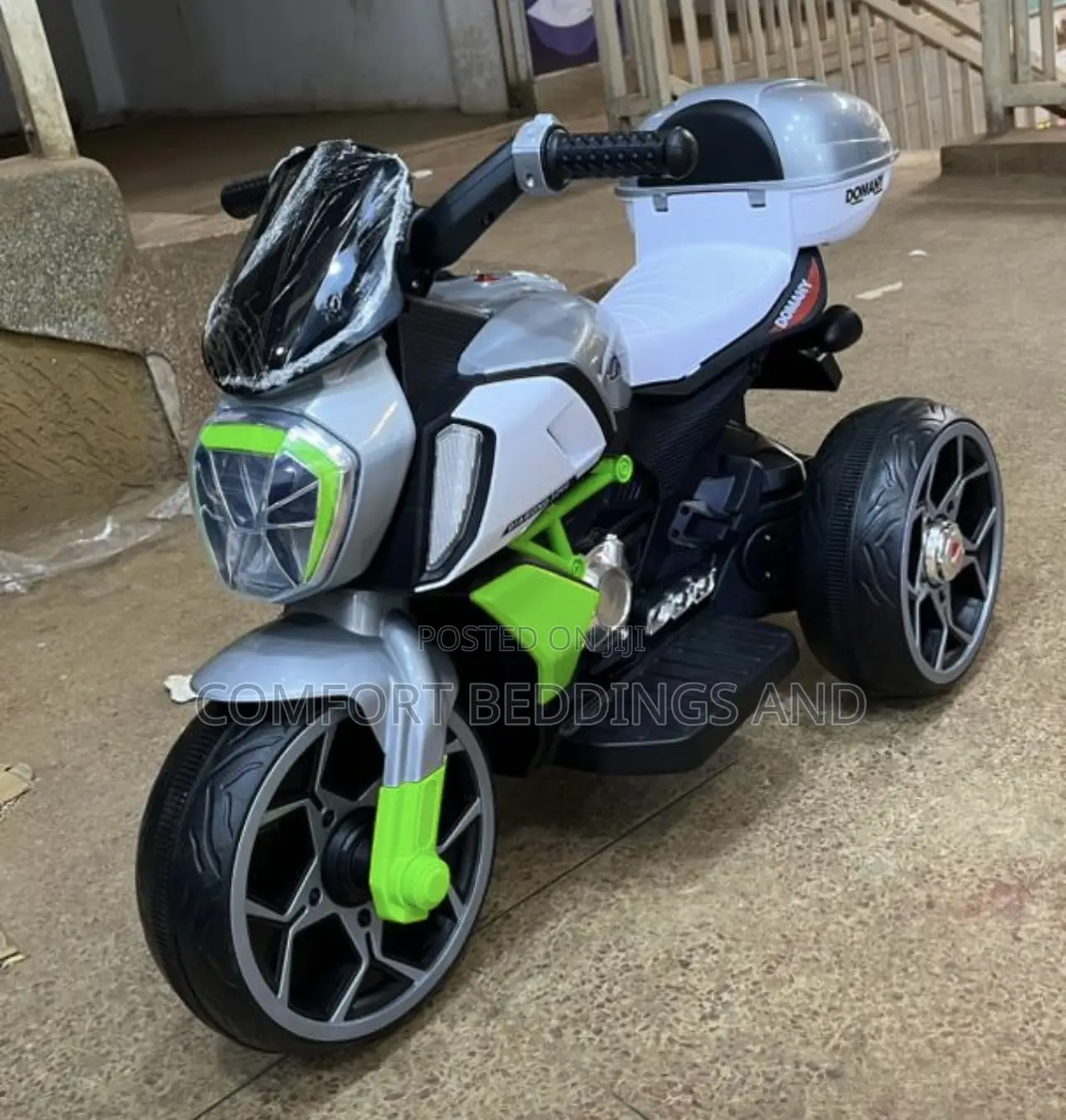 Storage Box Rechargeable Motorcycle Green