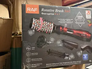 Raf 5-in-1 Rotative Hot Air Natural Hair Brush – Hair Styler Dryer