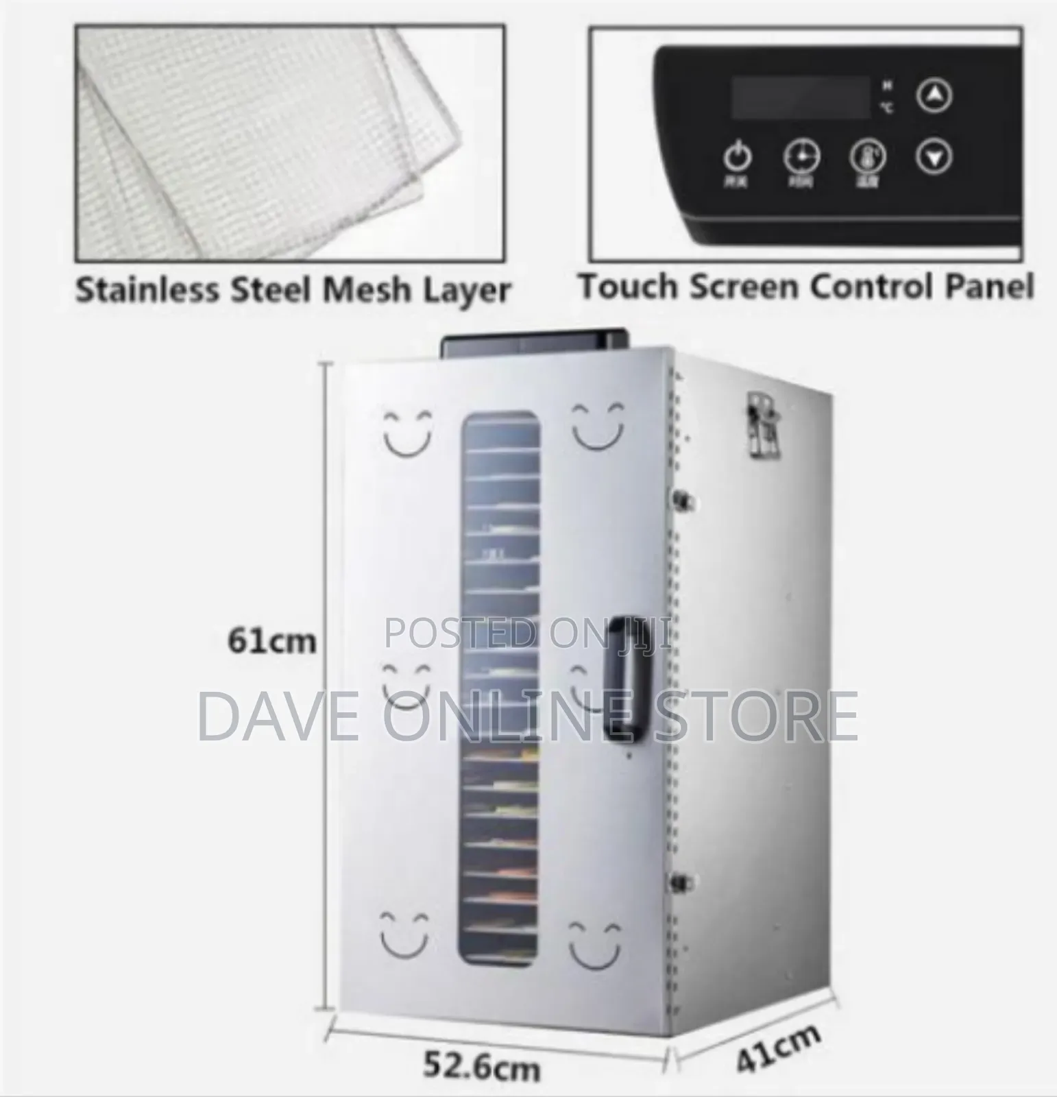 Professional Grade Stainless Steel Food Dehydrator With Multi-Layer