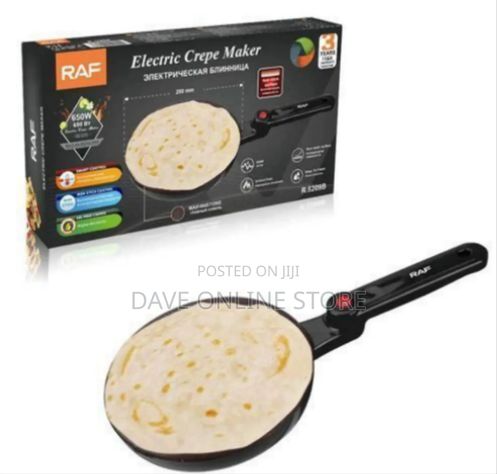 Professional Electric Crepe Maker and Pancake Griddle