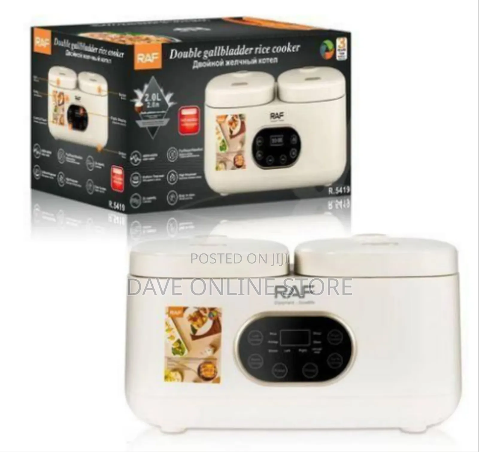 Raf Dual-pot Electric Rice Cooker / Multi-cooker System