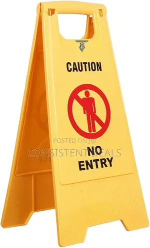 Caution Sign Board | Abs-plastic Caution Standing Board