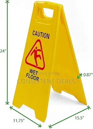 Wet Floor & Work In Progress Caution Sign