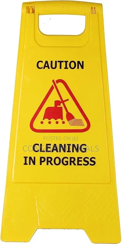 Wet Floor & Work In Progress Caution Sign