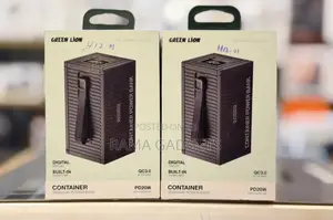 Green Lion Container Power Bank 20000mah in Black.
