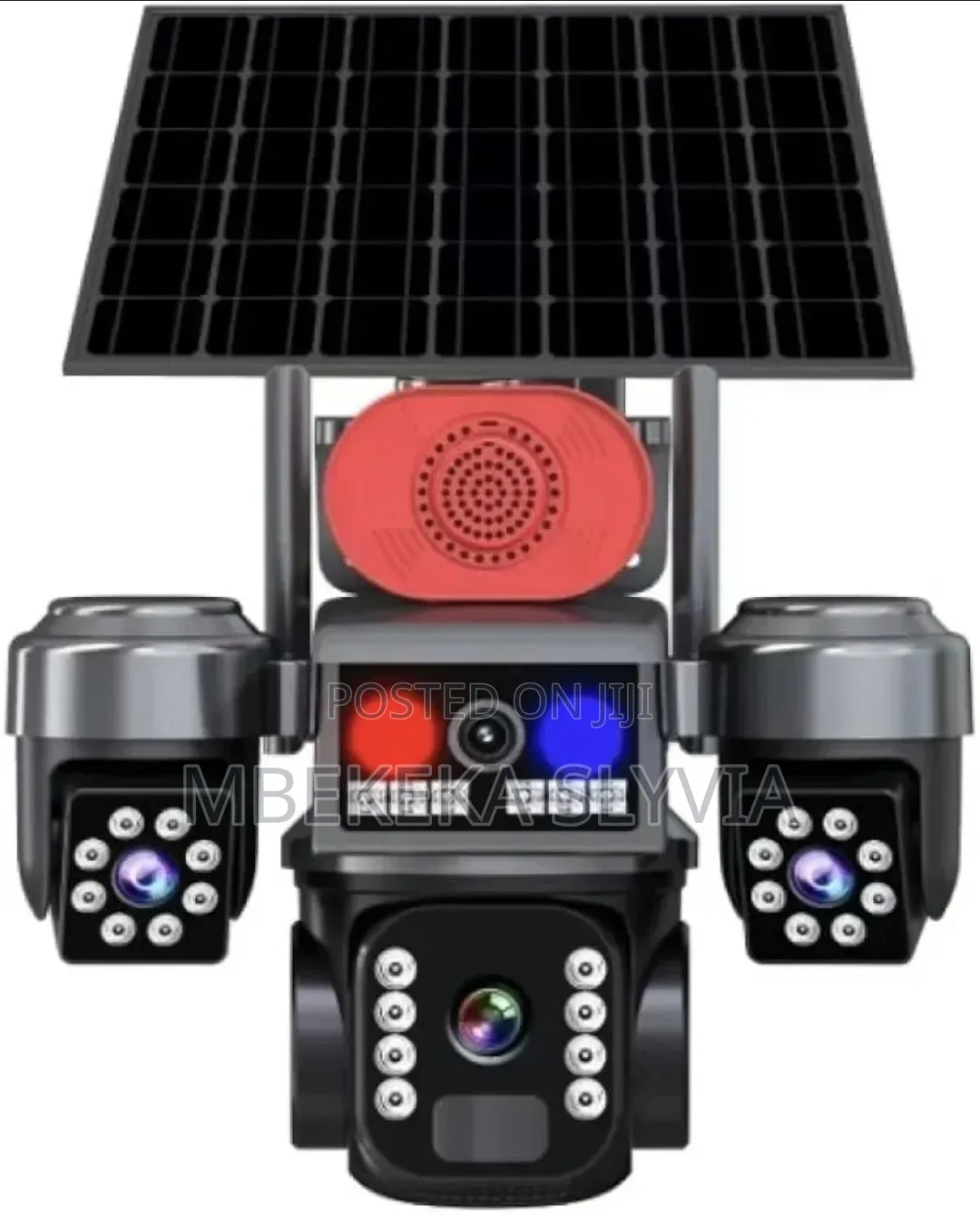 Solar Camera Triple Lens/3 PTZ Security Surveillance Camera 12mp