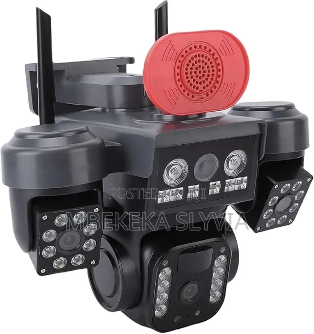 Solar Camera Triple Lens/3 PTZ Security Surveillance Camera 12mp