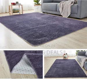 1.5 X2m Medium Fluffy Center Carpets - Light Purple