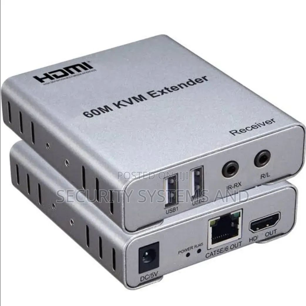 60m Usb KVM Hdmi Extender, With 1080p R/L Audio by Cat5e Cat6 Rj45