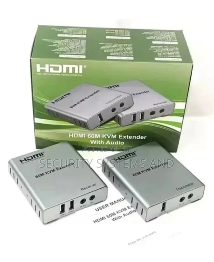 60m Usb KVM Hdmi Extender, With 1080p R/L Audio by Cat5e Cat6 Rj45