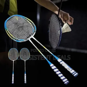 Badminton Rackets, 1 Pair Portable Professional Carbon Fibe