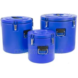 3 Pc Insulated Food Storage Cold Hot Pots Casseroles Dishes – Red