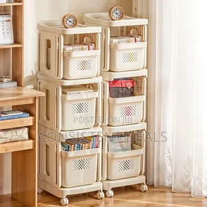 Vegetable Rack Fruit Storage Kitchen Basket Trolley Cart on Wheels