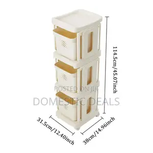 Vegetable Rack Fruit Storage Kitchen Utility Basket Trolley