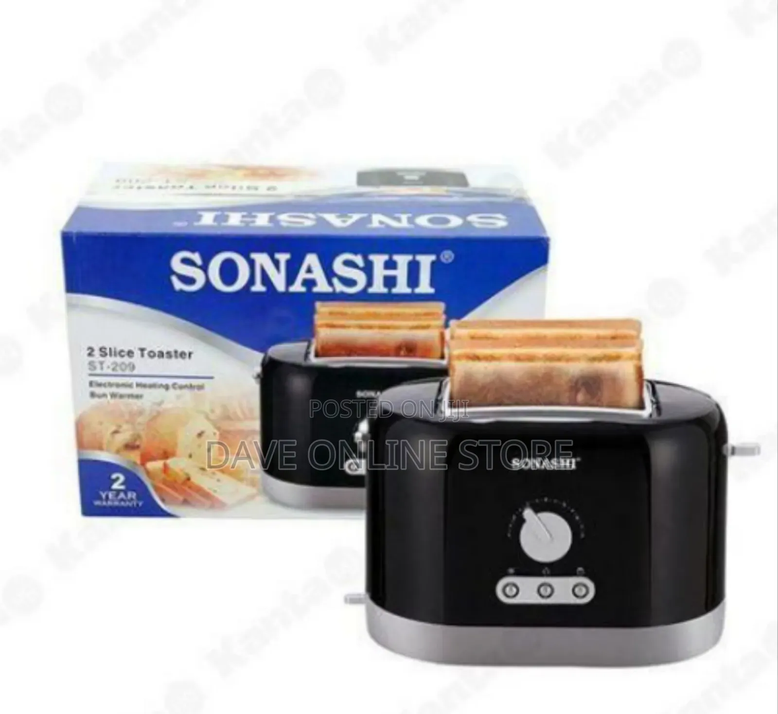Sonashi 2 Slice Electric Bread Toaster