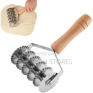 Professional Multi-Wheel Pastry and Pasta Cutter With Wooden Handle