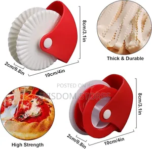 2 Pieces Dough Wheel Cutter