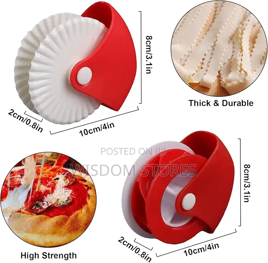 2 Pieces Dough Wheel Cutter