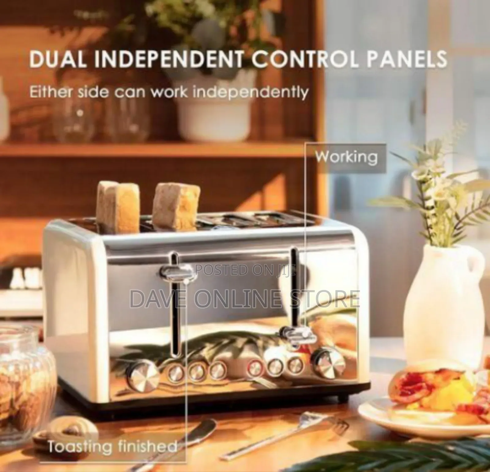 Retro-Inspired Bread Toaster
