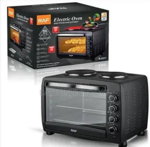 Raf Versatile Electric Oven and Dual Hot Plate Cooktop (55l Capacity)