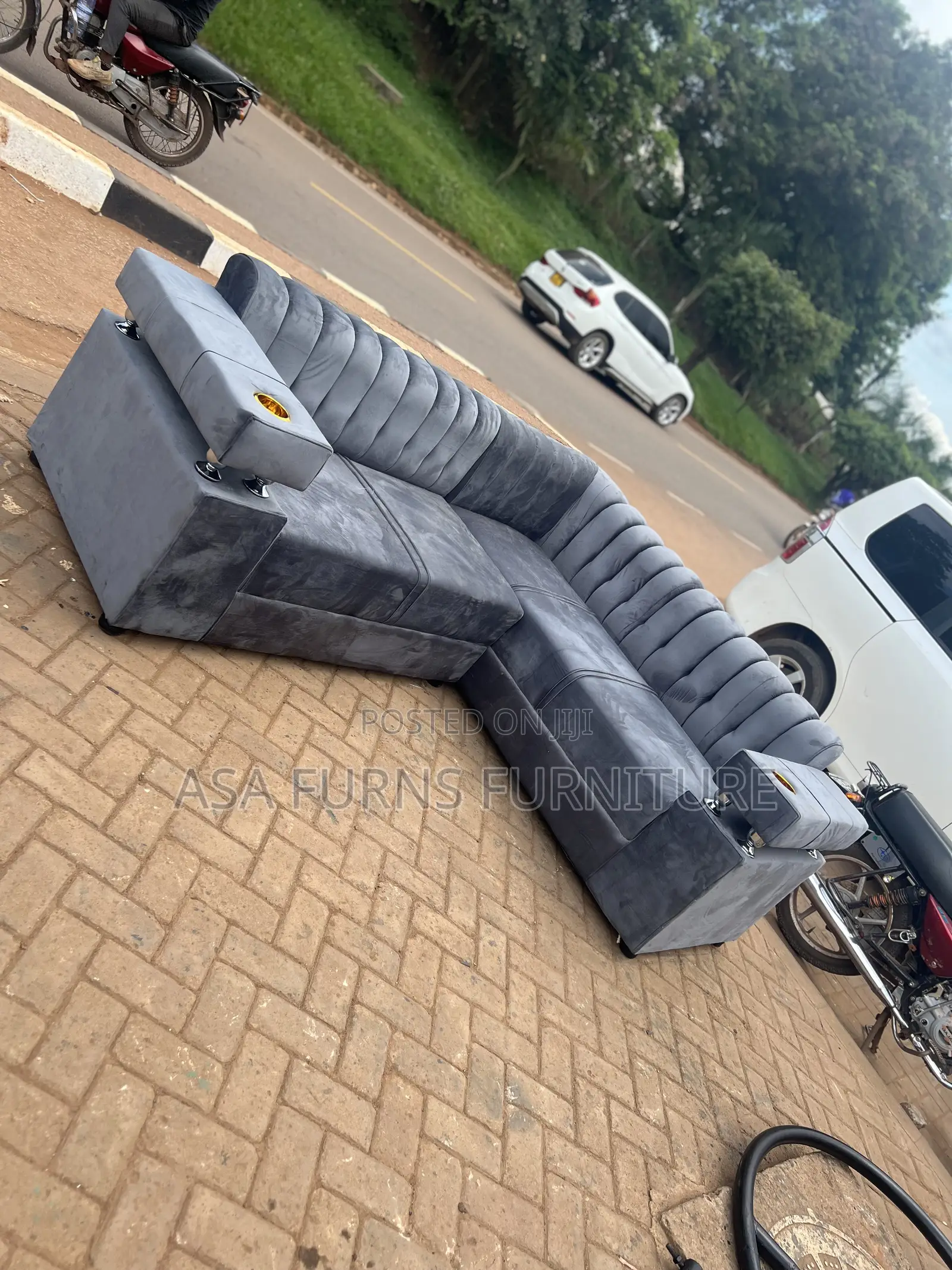 Cupholder Sofa Set