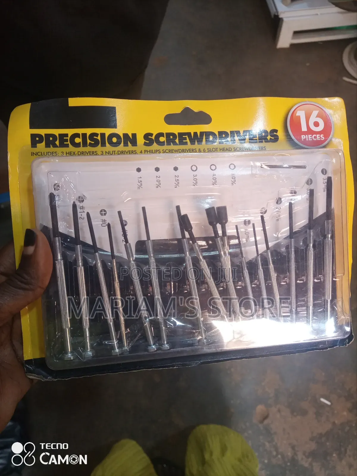 16-Piece Precision Screwdriver Set for Repairing Small Electronics