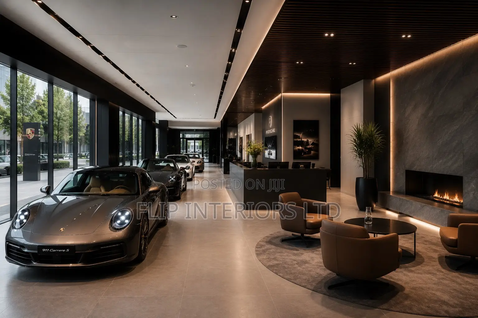 Luxury Automobile Showroom Wall Panel Lighting Solutions
