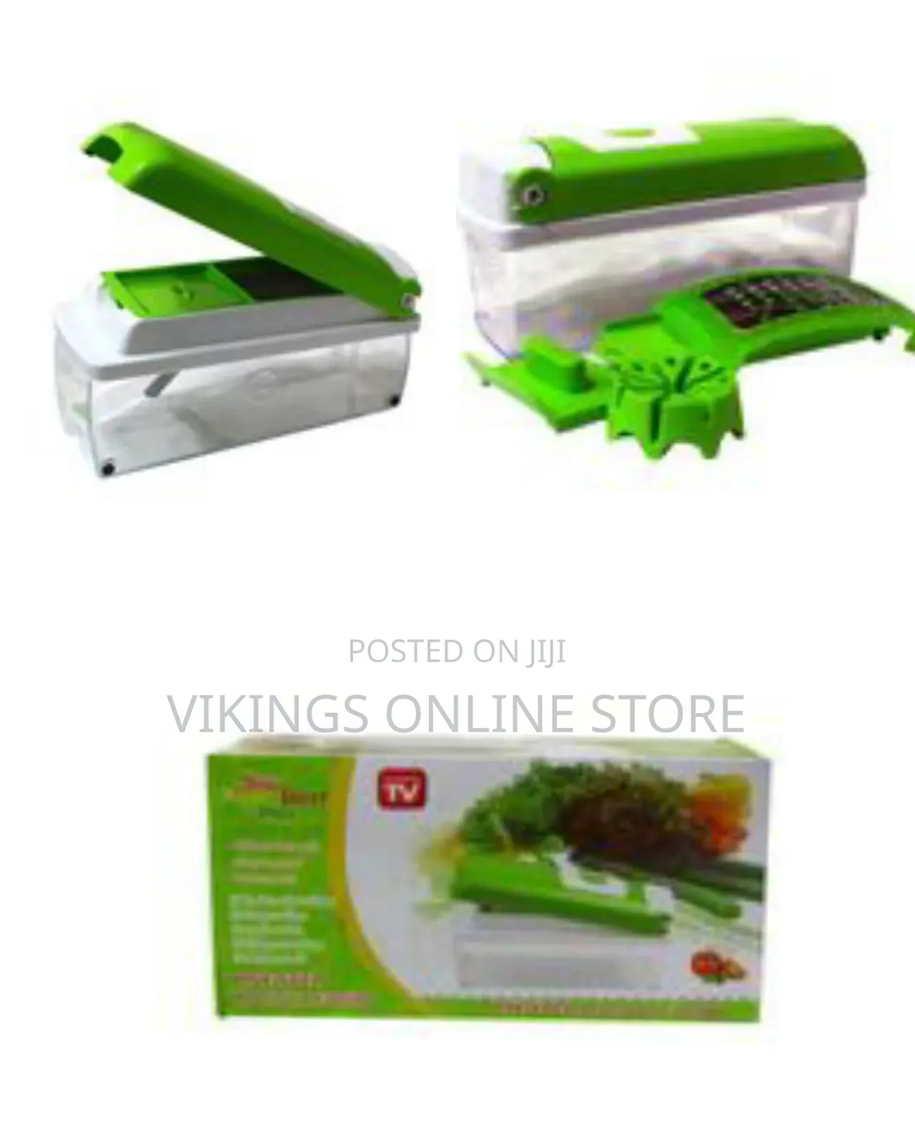 Nicer Dicer Vegetable Cutter/Chopper/Slicer/Grater– Green