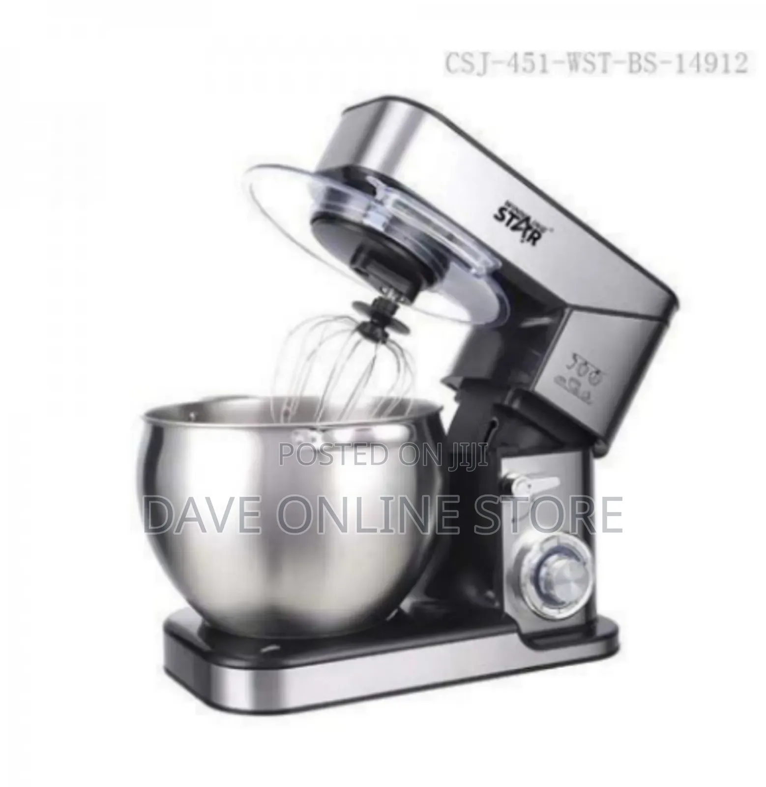 Powerful Kitchen Stand Mixer With Stainless Steel Bowl