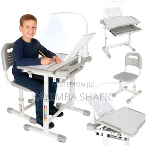 Height-adjustable Kids' Ergonomic Study Desk And Chair Set