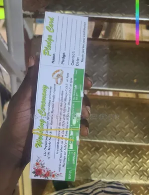 Pledge Cards for Invitation, Wedding, Introduction Ceremonies