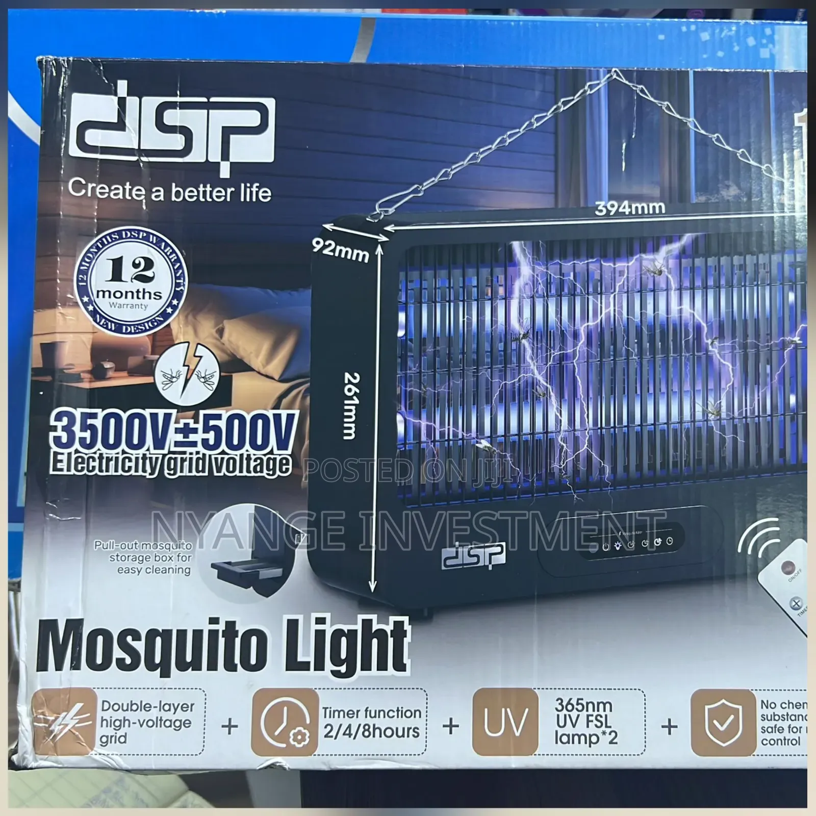 DSP Mosquito Light With a 3500v and Remote Control. Mosquito Light