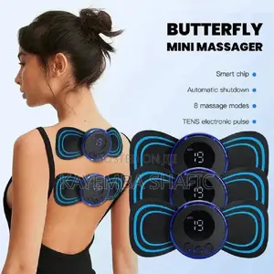 Portable Ems Mini Butterfly Body Massager For Pain Relief