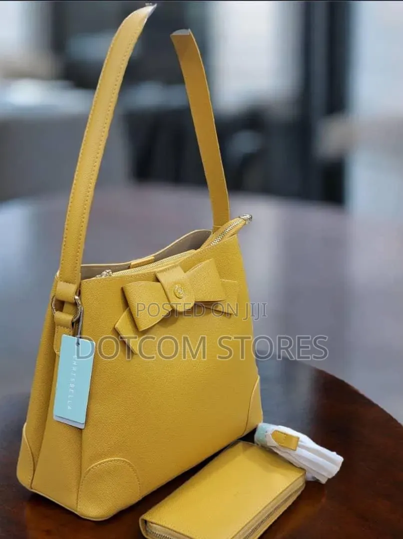 Chrisbella Faux Leather Shoulder Bag and Wallet Set