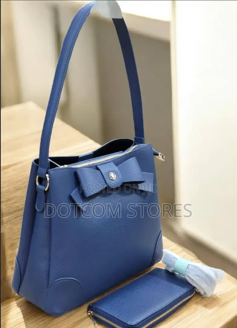 Chrisbella Faux Leather Shoulder Bag and Wallet Set