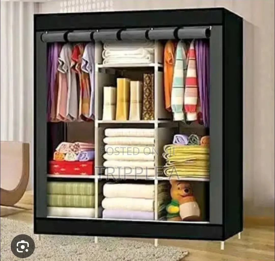 Home Wardrobe 3 Column Cloth Wardrobe