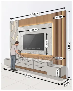 Le Grande Wall Unit Tv Stands From 2,100,000/- In Any Colour