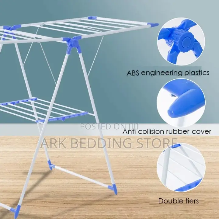 Foldable -Frame Clothes Drying Rack