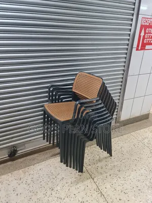 Black Cane Plastic Chairs Plastic Chairs for Garden Beach Bars