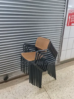 Black Cane Indoor Outdoor Plastic Chairs Plastic Chairs