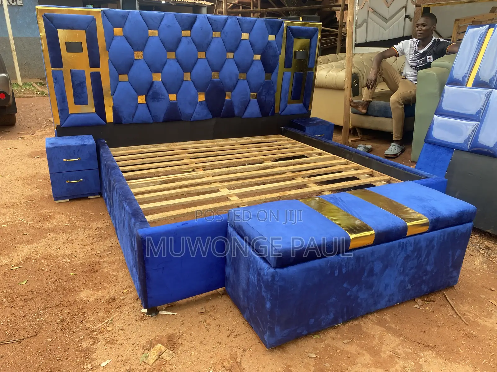 Geometric Cautioned Blue Light Beds