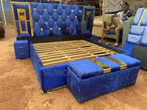 Geometric Cautioned Blue Light Beds