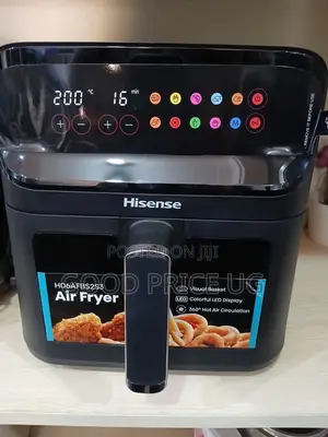 Hisense Digital Air Fryevisual Basket and Colorful Led Display.