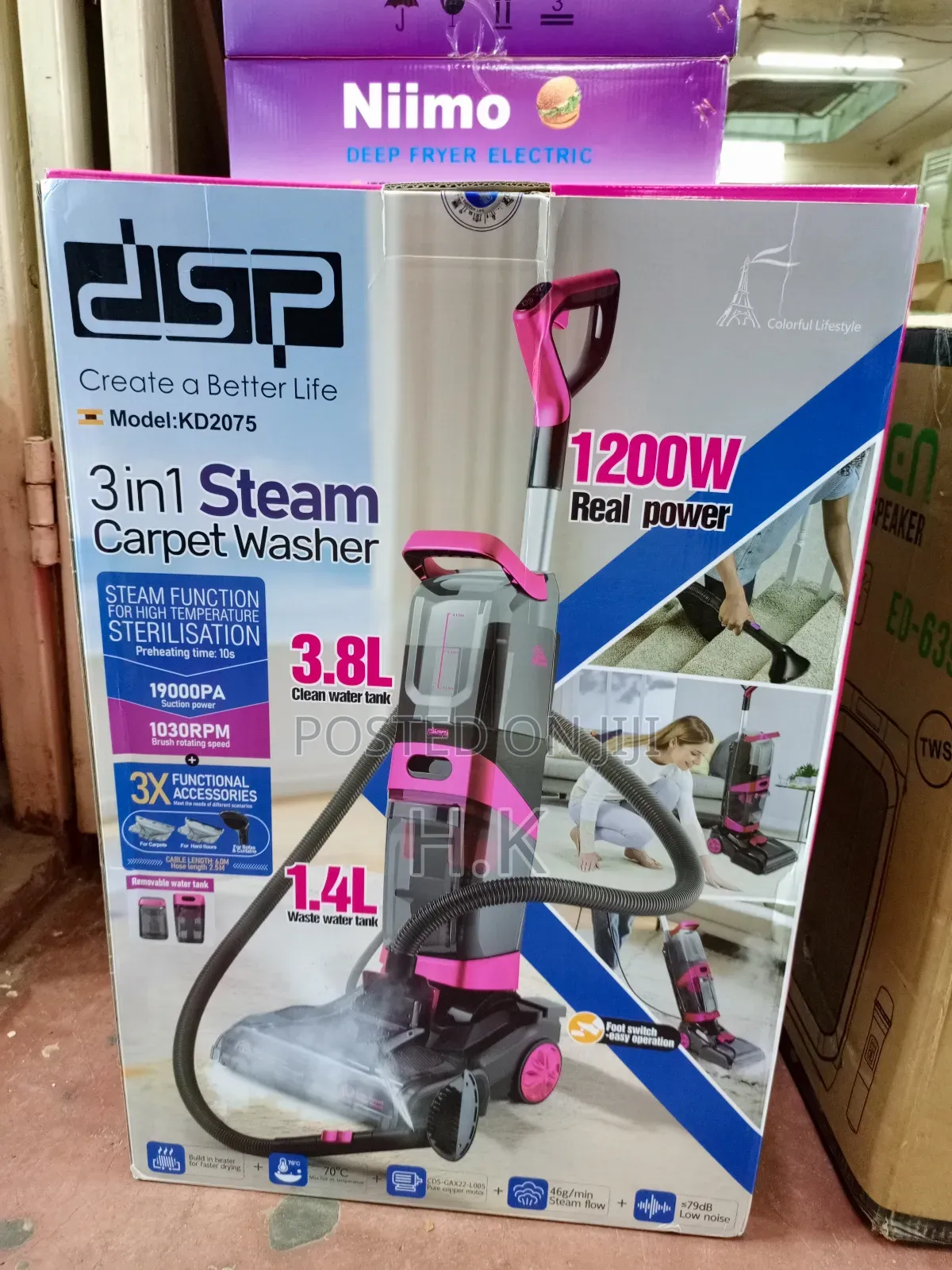 3-in-1 Steam Carpet Washer