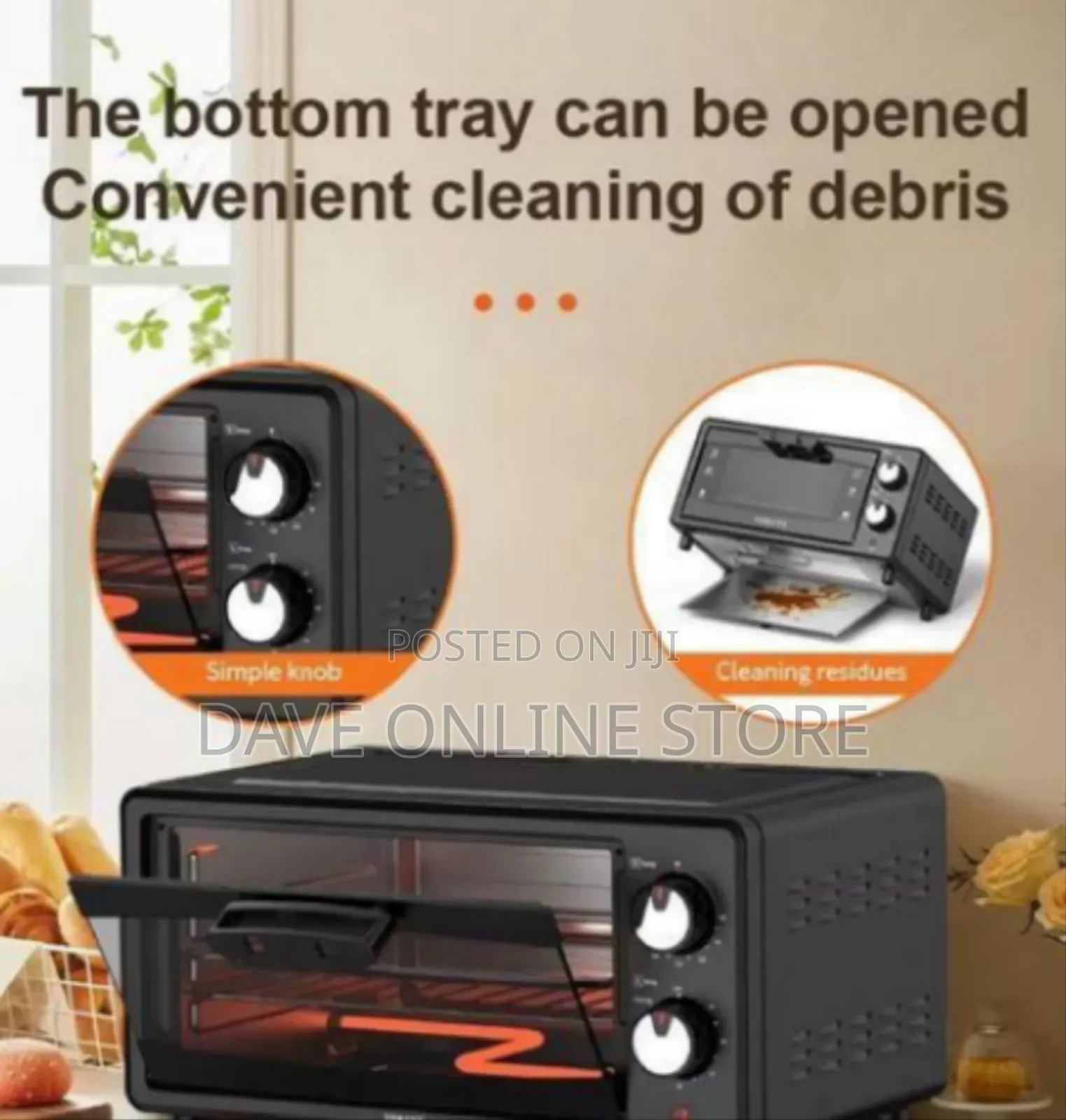 Sokany Compact Toaster Oven, 15l