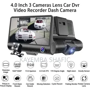 4-Inch Car Dash Cam - Black